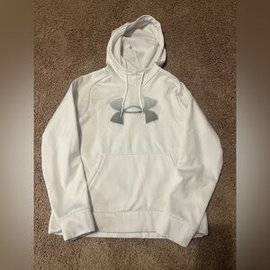 Under Armour White and Gray Women's Hoodie